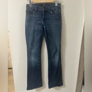 7 For All Mankind Dark Blue Boot Cut Jeans
